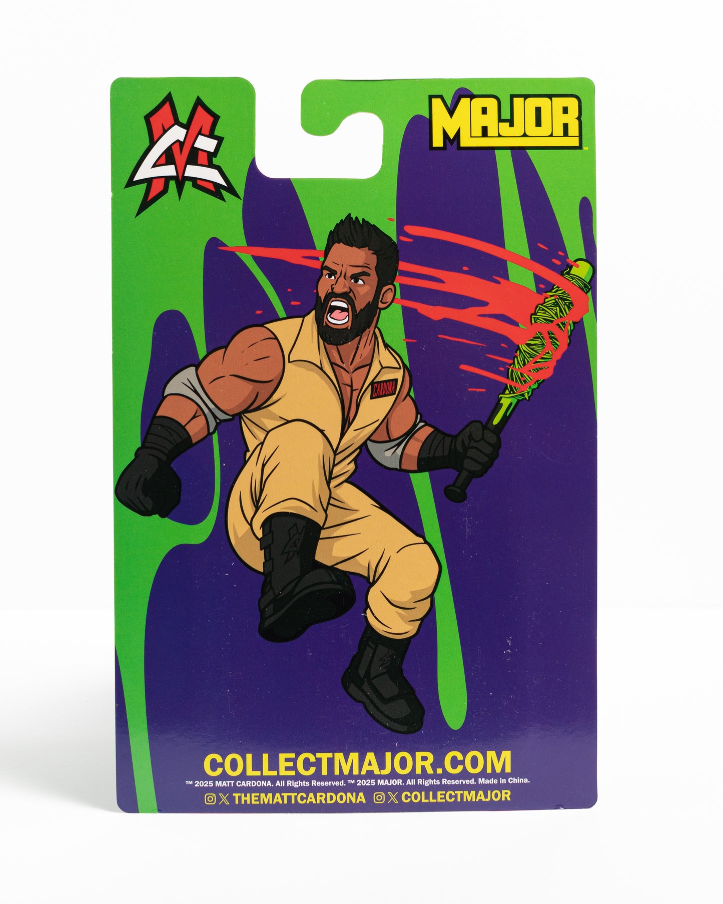 DEATHMATCH BUSTERS MATT CARDONA FIGURE (BARBED WIRE BAT) - ONLY 300 MADE