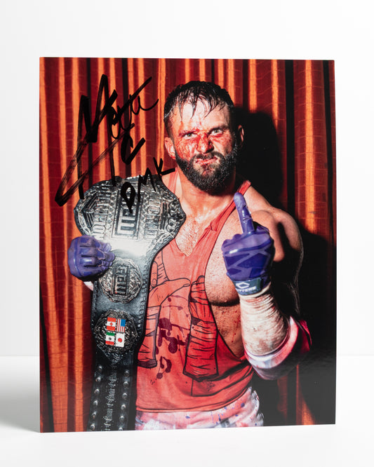 MATT CARDONA AUTOGRAPHED 8X10 (DEATHMATCH KING)