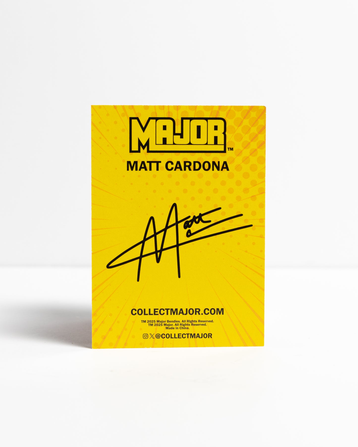 MATT CARDONA TRADING CARD (AUTOGRAPHED)