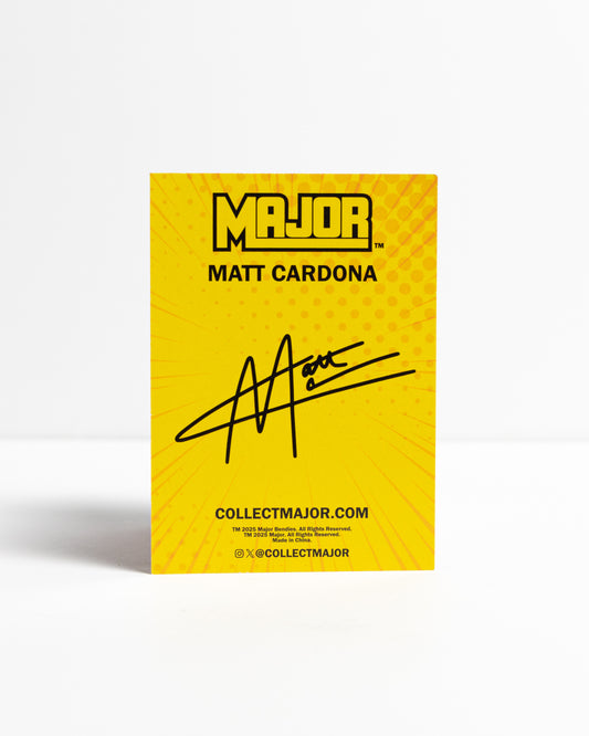 MATT CARDONA TRADING CARD (AUTOGRAPHED)