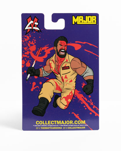 DEATHMATCH BUSTERS MATT CARDONA FIGURE (BLOODY) - AUTOGRAPHED